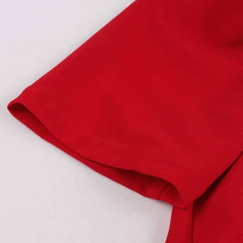 Vestido Cuello Ancho 50s Rojo