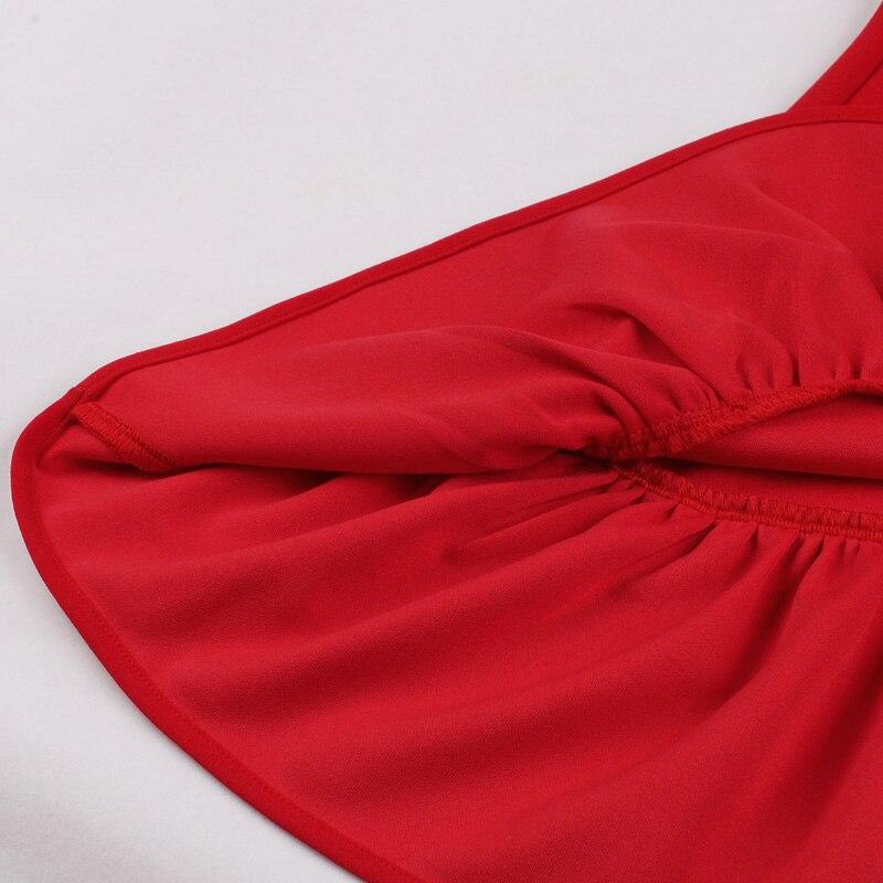 Vestido Cuello Ancho 50s Rojo
