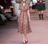 Vestido De Encaje Vintage Rojo