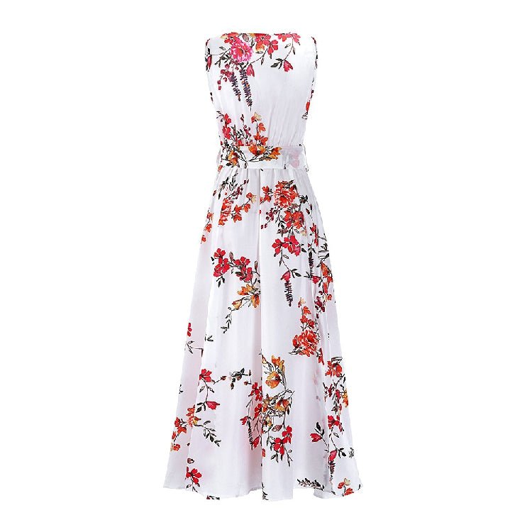 Vestido Años 70 Rojo Y Blanco