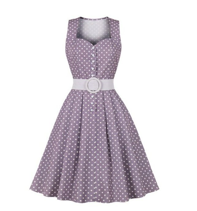 Vestido Sin Mangas De Los Años 50