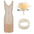 Vestido De Fiesta Años 20 Beige