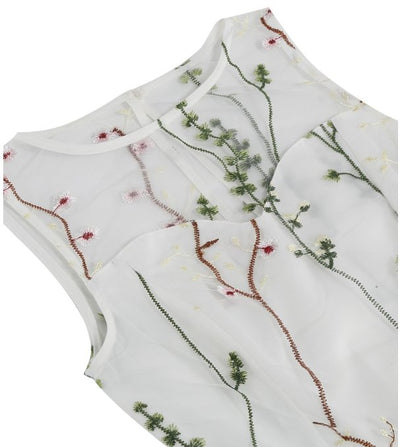 Vestido Vintage Flores Estilo Años 50