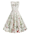 Vestido Vintage Flores Estilo Años 50