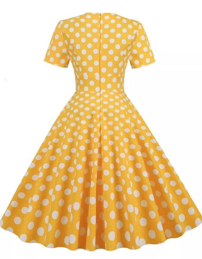 Vestido 50's Vintage News Style Amarillo
