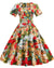 Vestido Vintage De Patchwork De Los Años 50