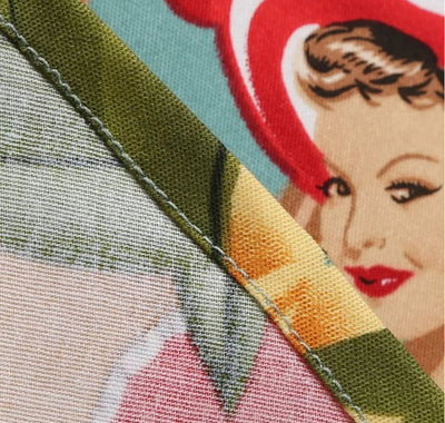 Vestido Vintage De Patchwork De Los Años 50