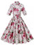 Vestido Vintage Rosas Estilo Años 50