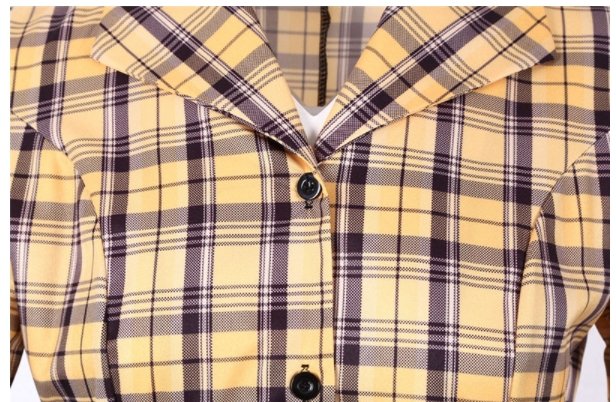 Vestido Estilo Años 50 Amarillo