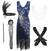 Vestido Gatsby Estilo Años 20 Azul