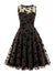 Vestido Estilo Vintage Marrón Talla Grande