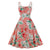 Vestido Estilo Vintage Rosa Talla Grande