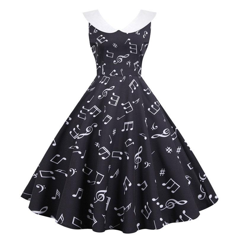 Vestido Oscilante Años 50