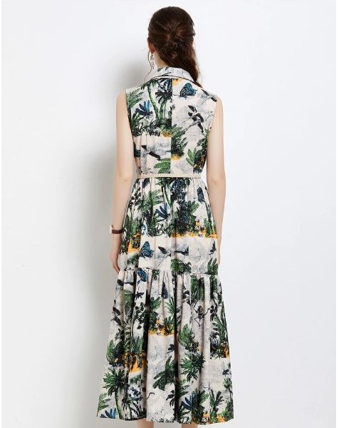 Vestido Oscilante Años 40