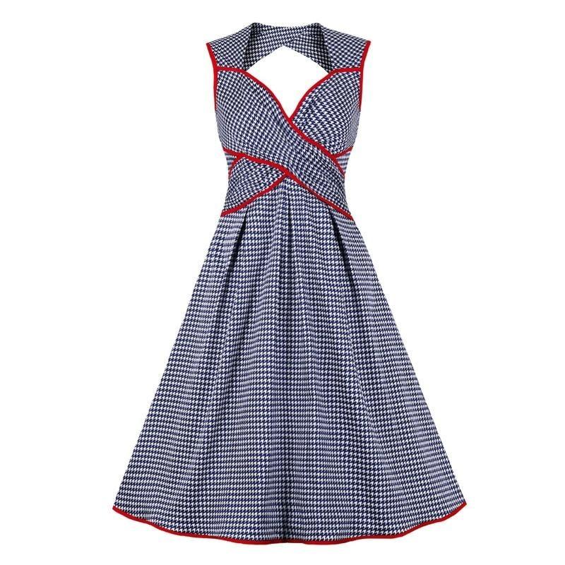 Vestido Delantal Vintage Azul
