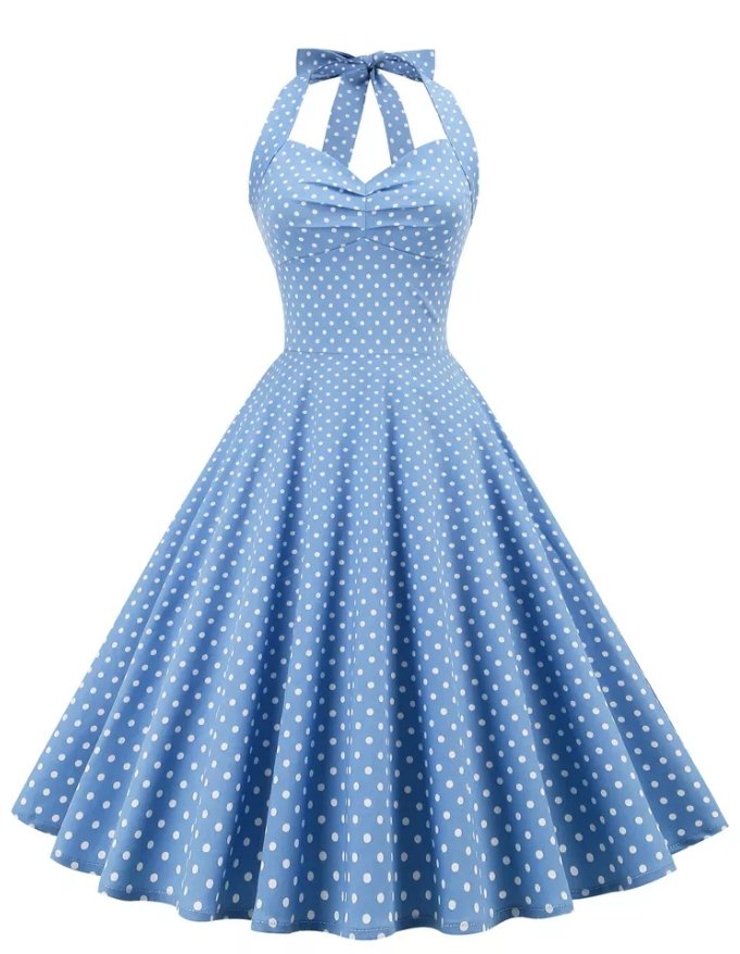 Vestido Talla Marcada Año 50