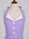 Vestido Pin Up Vintage 60s Morado