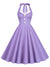 Vestido Pin Up Vintage 60s Morado