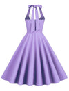 Vestido Pin Up Vintage 60s Morado