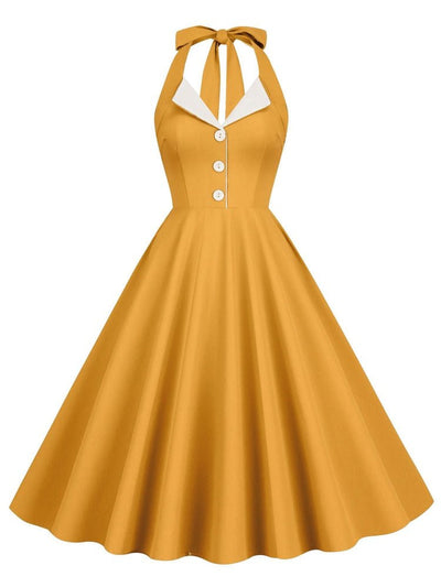 Vestido Amarillo Años 60