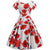 Vestido Túnica Vintage Blanco Y Rojo