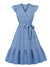 Vestido Túnica Vintage Azul