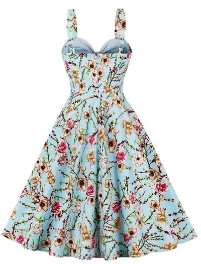 Vestido Túnica Vintage Flores Frescas