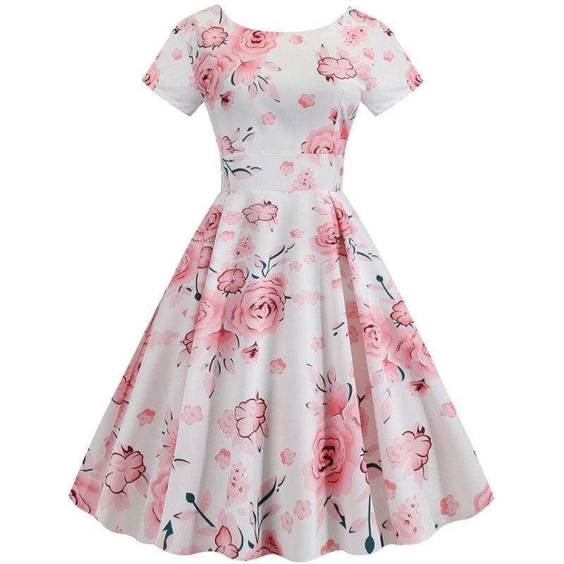Vestido Túnica Vintage Rosa