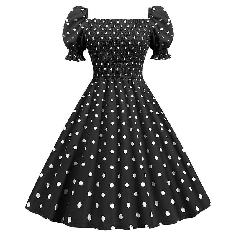 Vestido Estilo Años 50 Negro