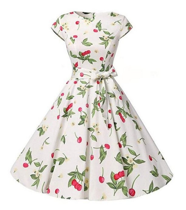 Vestido Vintage 1950 Cereza