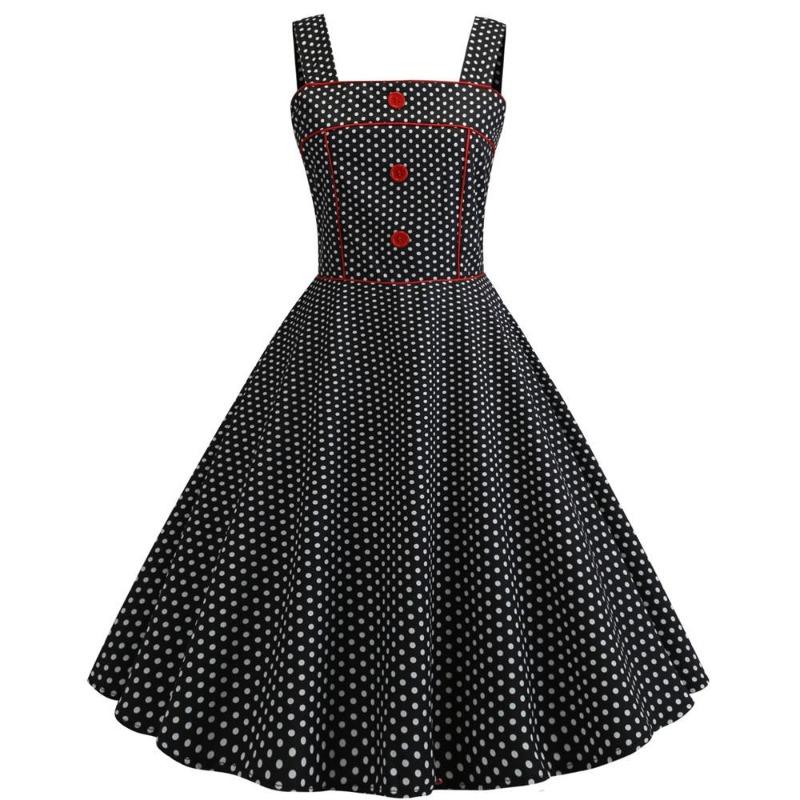 Vestido Vintage 1950 Negro
