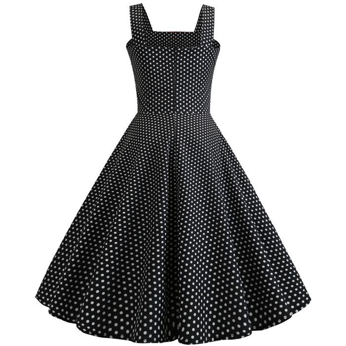 Vestido Vintage 1950 Negro