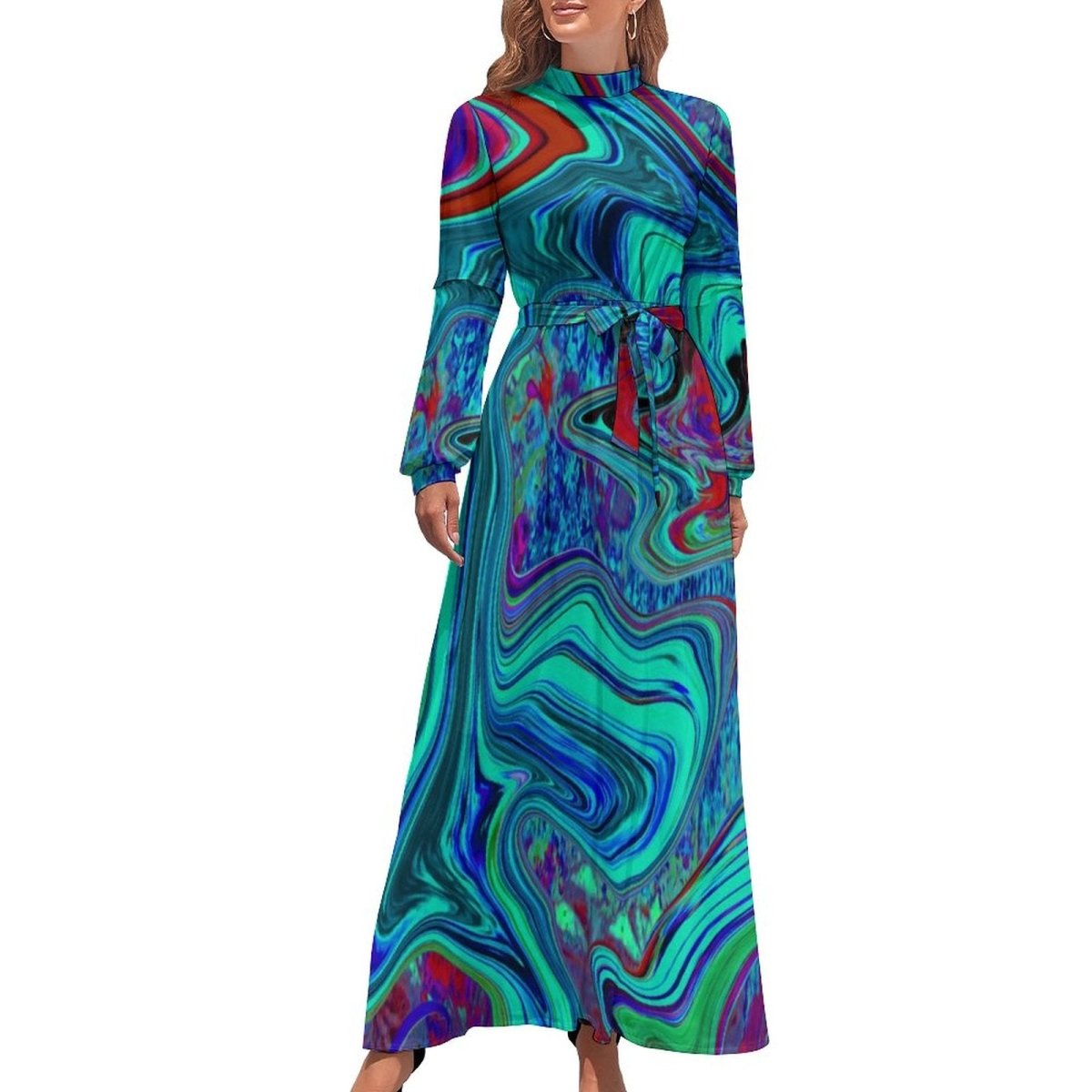 Vestido Elegante De La Década De 1970