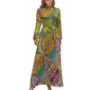 Vestido Flor Vintage 1970