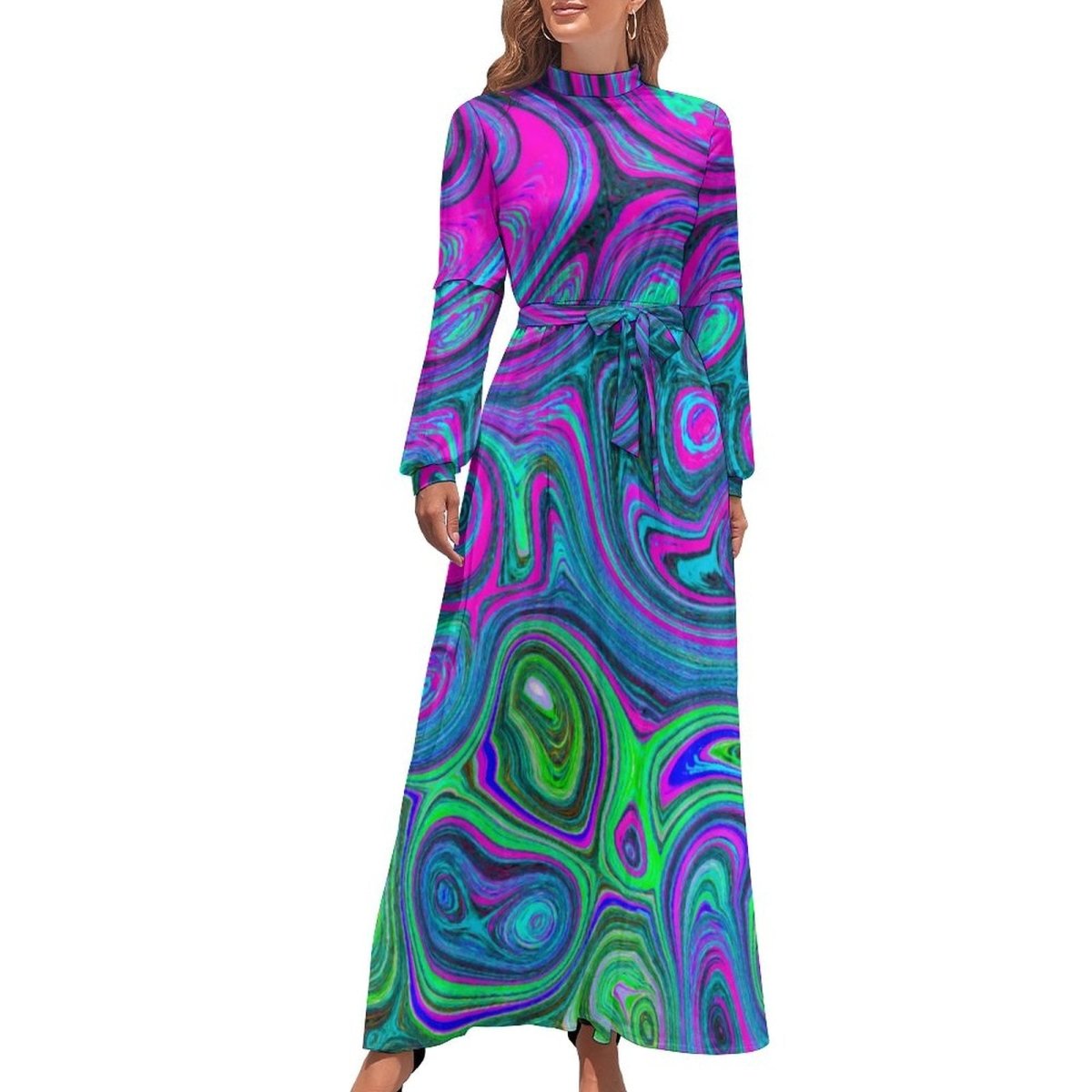Vestido Vintage 1970 Morado