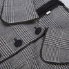 Vestido Vintage 50 Gris Manga Corta