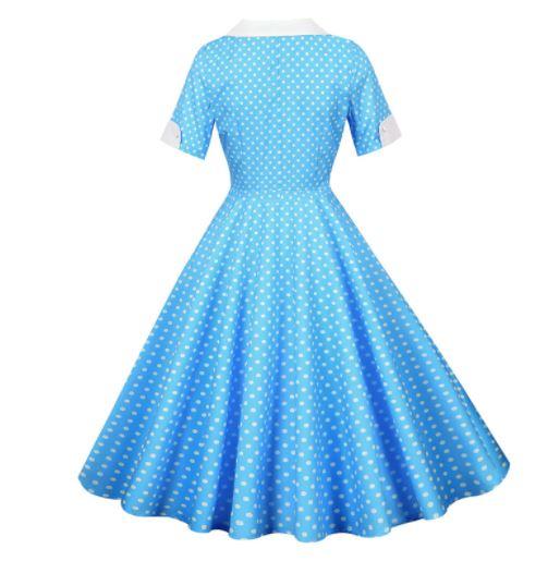 Vestido Vintage 50s Cielo Lunares