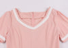 Vestido Vintage 50s Talla Grande Rosa