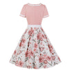 Vestido Vintage 50s Talla Grande Rosa