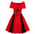 Vestido Rojo Vintage 50s Talla Grande
