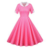 Vestido Vintage 50s Lunares Rosa