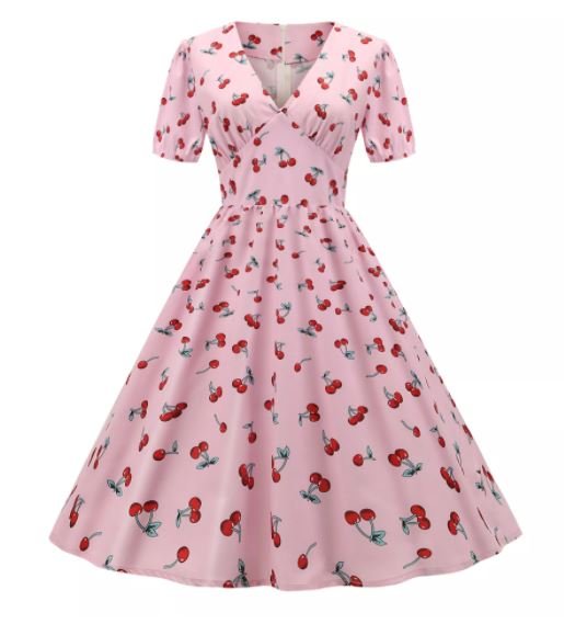 Vestido Cereza 60s Vintage