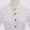 Vestido Vintage 60s Blanco Y Negro