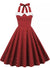 Vestido Vintage A Lunares Rojo