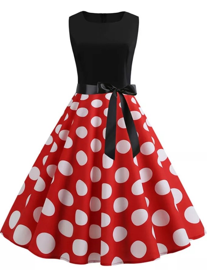 Vestido Vintage Inglés Rojo