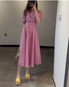 Vestido Rosa De La Década De 1940