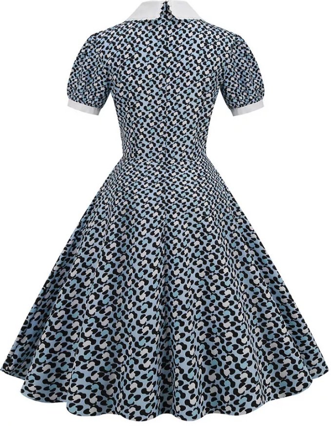 Vestido Vintage De Espíritu Guinguette Años 50