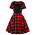 Vestido Vintage Rojo De Los Años 50 De Talla Grande