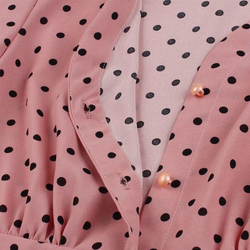 Vestido Vintage De Los Años 50 Con Mangas Largas.