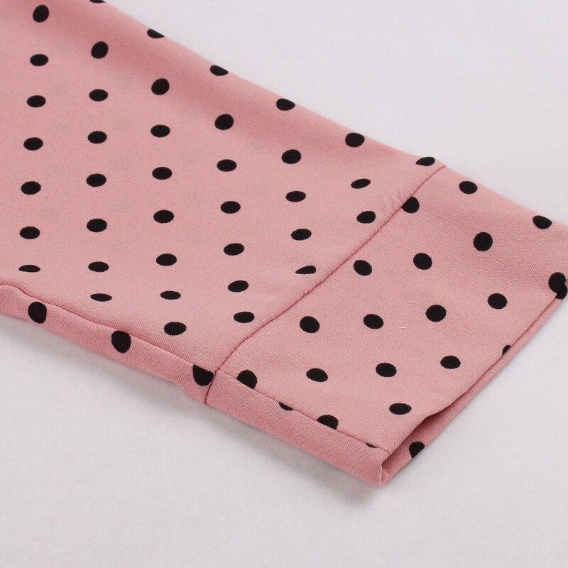 Vestido Vintage De Los Años 50 Con Mangas Largas.